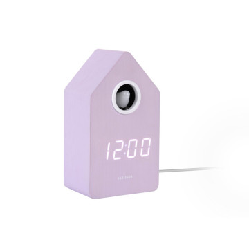 Budík Cuckoo LED Karlsson KA6070PU, 16cm